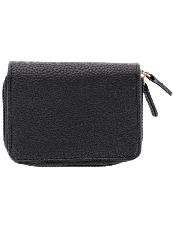 Women's Pebble RFID Pik-Me-Up Wizard Wallet, Black