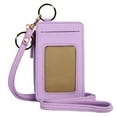 thumbnail image 1 of Julia Buxton Women's Pebble Vegan Leather Everywhere Lanyard, Lilac, 1 of 1