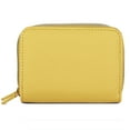 thumbnail image 1 of Julia Buxton Women's Pebble Vegan Leather Wizard Wallet, Anise Yellow, 1 of 3