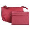 thumbnail image 1 of Julia Buxton Women's Pleated Coin Pouch, Red, 1 of 1