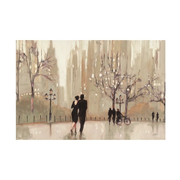 Trademark Fine Art Julia Purinton An Evening Out Neutral Canvas Wall Art - 30x47