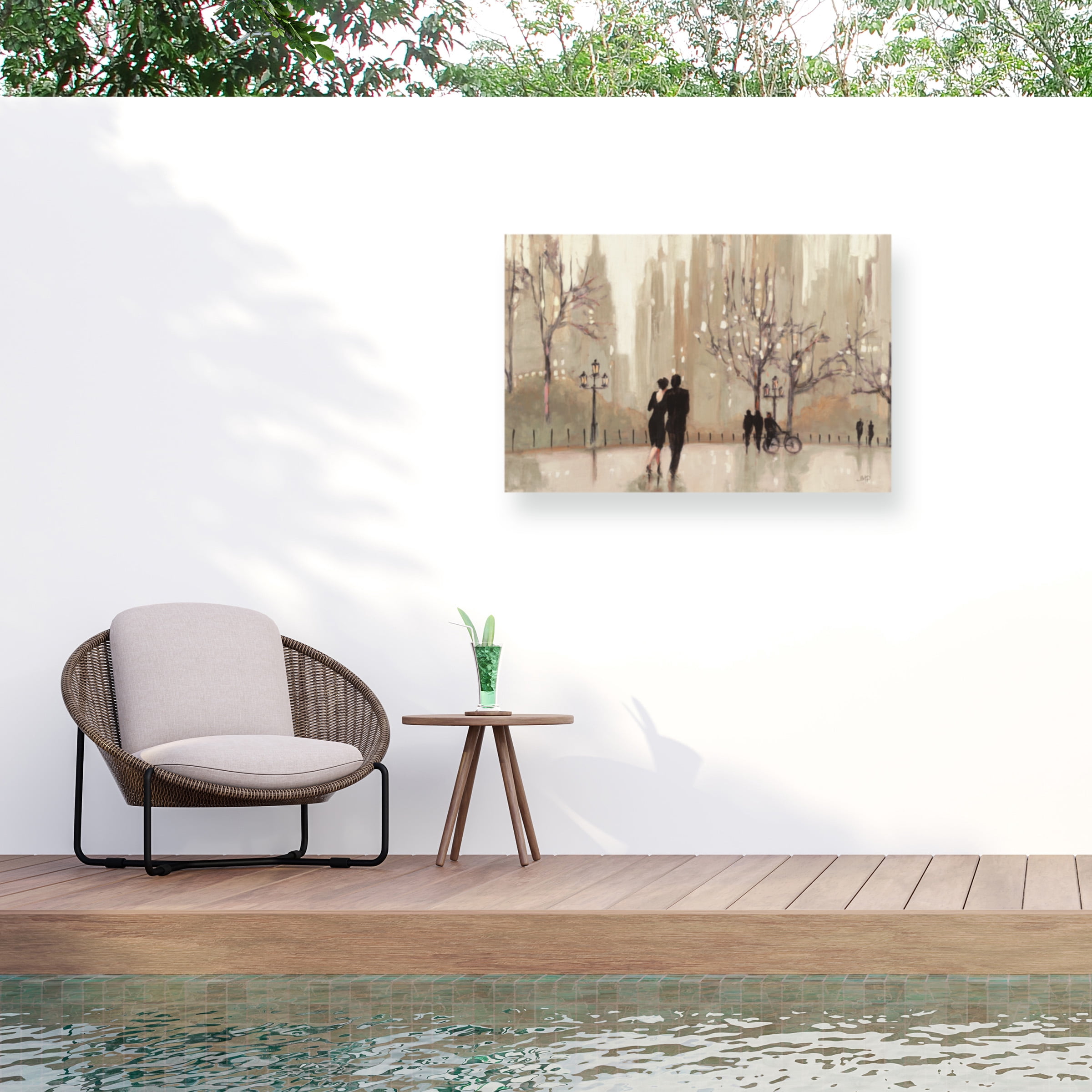 Julia Purinton 'An Evening Out Neutral' Outdoor All-Weather Wall Decor