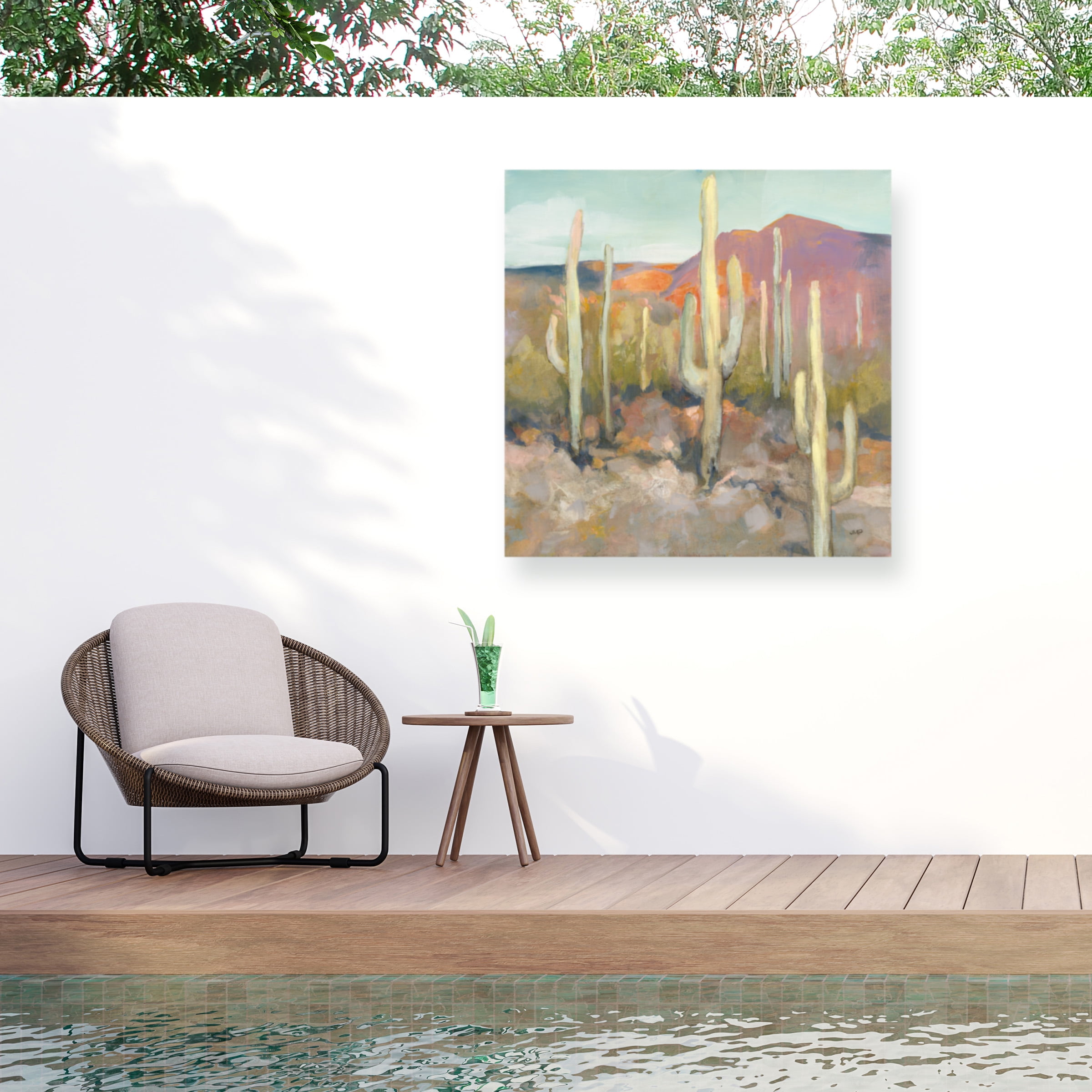 Julia Purinton 'High Desert I' Outdoor Canvas 18x22