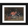 thumbnail image 1 of Julian Alden Weir 18x14 Black Ornate Wood Framed Double Matted Museum Art Print Titled - Flowers (1882), 1 of 5