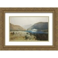 thumbnail image 1 of Julian Ashton 2x Matted 24x18 Gold Ornate Framed Art Print 'Sentry-box Reach, Hawkesbury River, New South Wales', 1 of 2