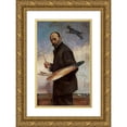 thumbnail image 1 of Julian Falat 17x24 Gold Ornate Framed and Double Matted Museum Art Print Titled - Self-Portrait (1896), 1 of 4
