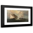 thumbnail image 1 of Julian Oliver Davidson 24x16 Black Modern Framed Museum Art Print Titled - Sailing Boats in a Storm by the American Coast (1881), 1 of 1