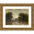 thumbnail image 1 of Julian Onderdonk 14x11 Gold Ornate Wood Frame and Double Matted Museum Art Print Titled - Evening Near Jackson, Southwest Texas, 1 of 4