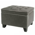 thumbnail image 1 of Julian Rectangular Bonded Leather Storage Ottoman, 1 of 7