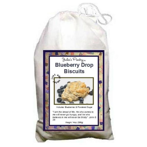 Julias Pantry Blueberry Biscuits Cloth Bag 14oz- Pack of 3