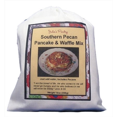 Julias Pantry Southern Pecan Pancake & Waffle Mix Cloth Bag 12oz, Pack of 3