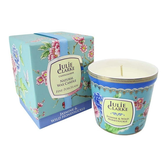 Julie Clarke Bone China 150g Scented Candle - Botanic Jasmine and Wild Honeysuckle