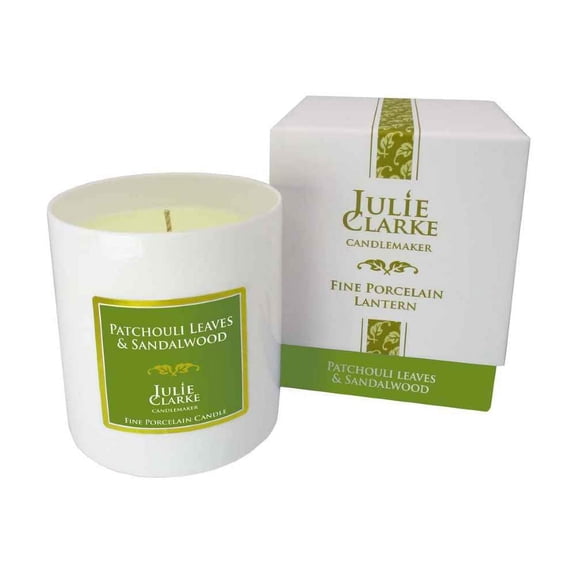 Julie Clarke Patchouli Leaves and Sandlewood Candle Gifts for Women 30 Hours