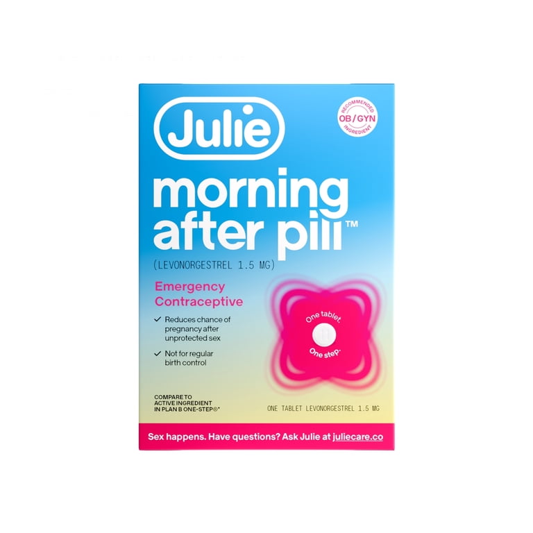 Julie Morning After Pill - 1 Count Emergency Contraceptive HSA/FSA Eligible  - Walmart.com