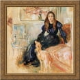 thumbnail image 1 of Julie Manet and her Greyhound Laerte 20x20 Gold Ornate Wood Framed Canvas Art by Morisot, Berthe, 1 of 2