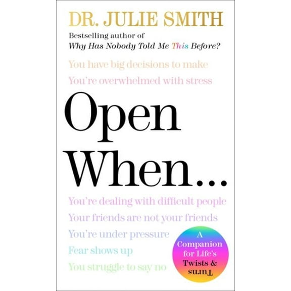 Pre-Owned Open When: A Companion for Life's Twists & Turns Paperback