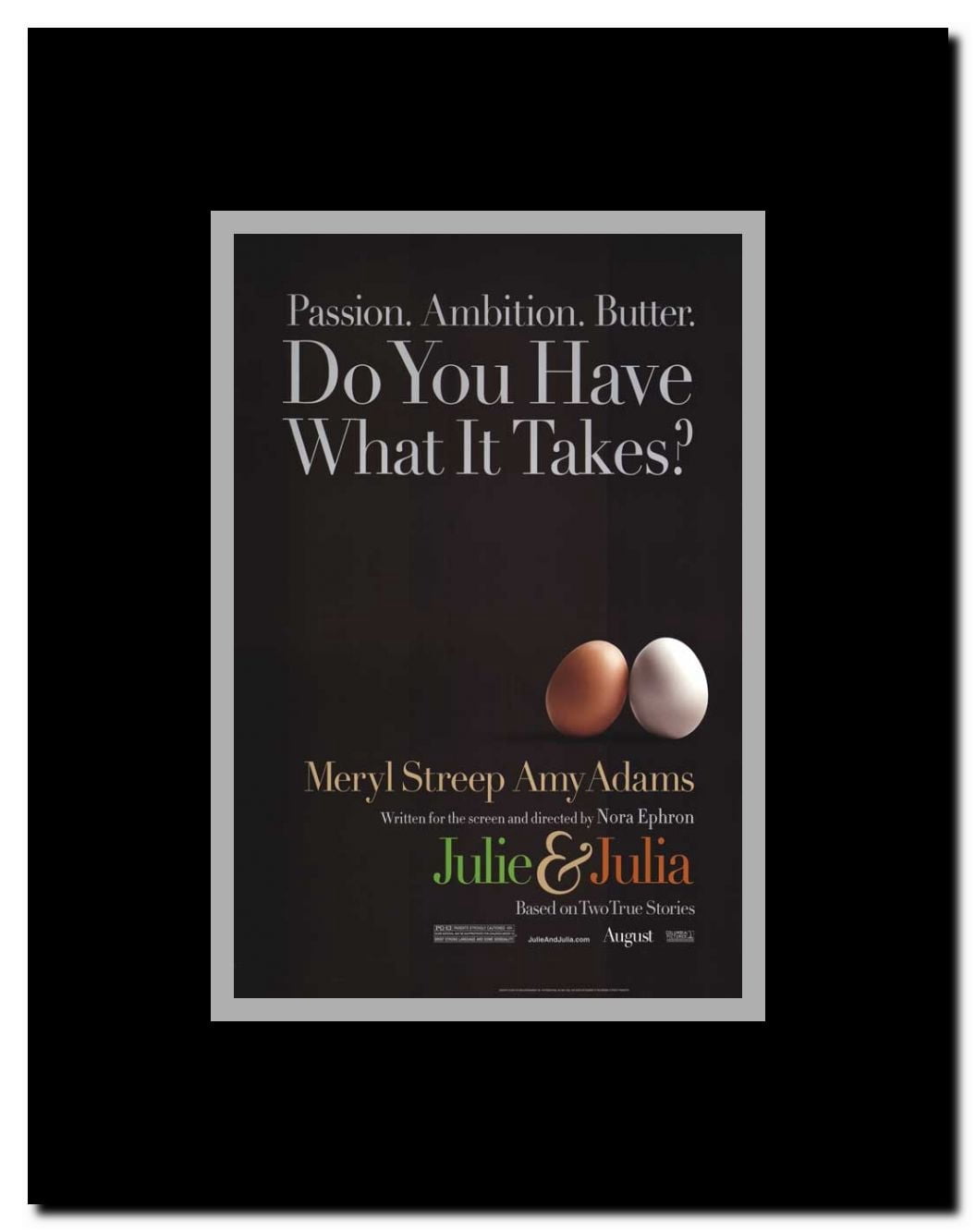 Julie and Julia Framed Movie Poster
