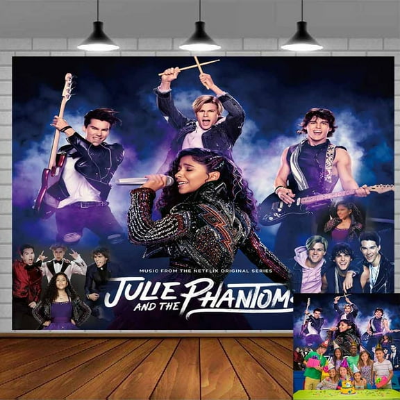 Julie and The Phantoms Backdrop Banner Party Supplies Poster Movie Theme Background for Photography Kids Birthday Decorations