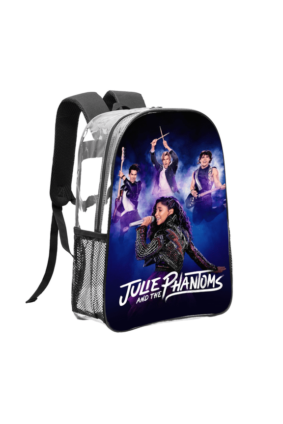 Julie and The Phantoms Pattern Transparent Backpack Lightweight And fashionable Showcasing Personality And Leading The Trend