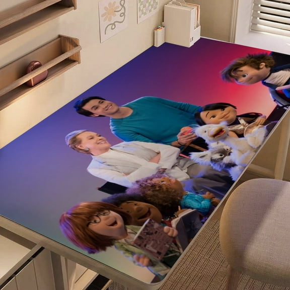 Julie’s Greenroom-themed extra-large Non-Slip Base leather Desk Table mat—versatile for computer desks, dining tables, and more.12"x24"(30X60cm）