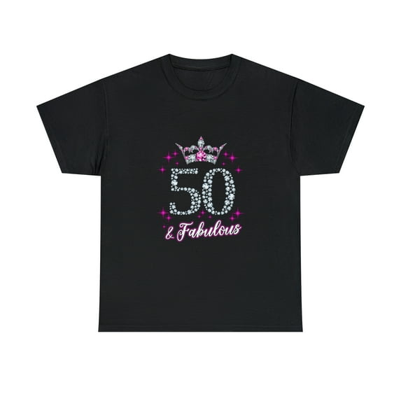 JulieTee Womens 50 and Fabulous 1969 50Th Birthday Gift T-Shirt