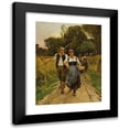 thumbnail image 1 of Julien Joseph (Julien Jos) 15x18 Black Modern Framed Museum Art Print Titled - Untitled (Peasant Farmers), 1 of 5