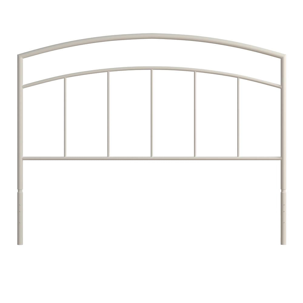 Julien Queen Metal Headboard and Footboard in Textured White