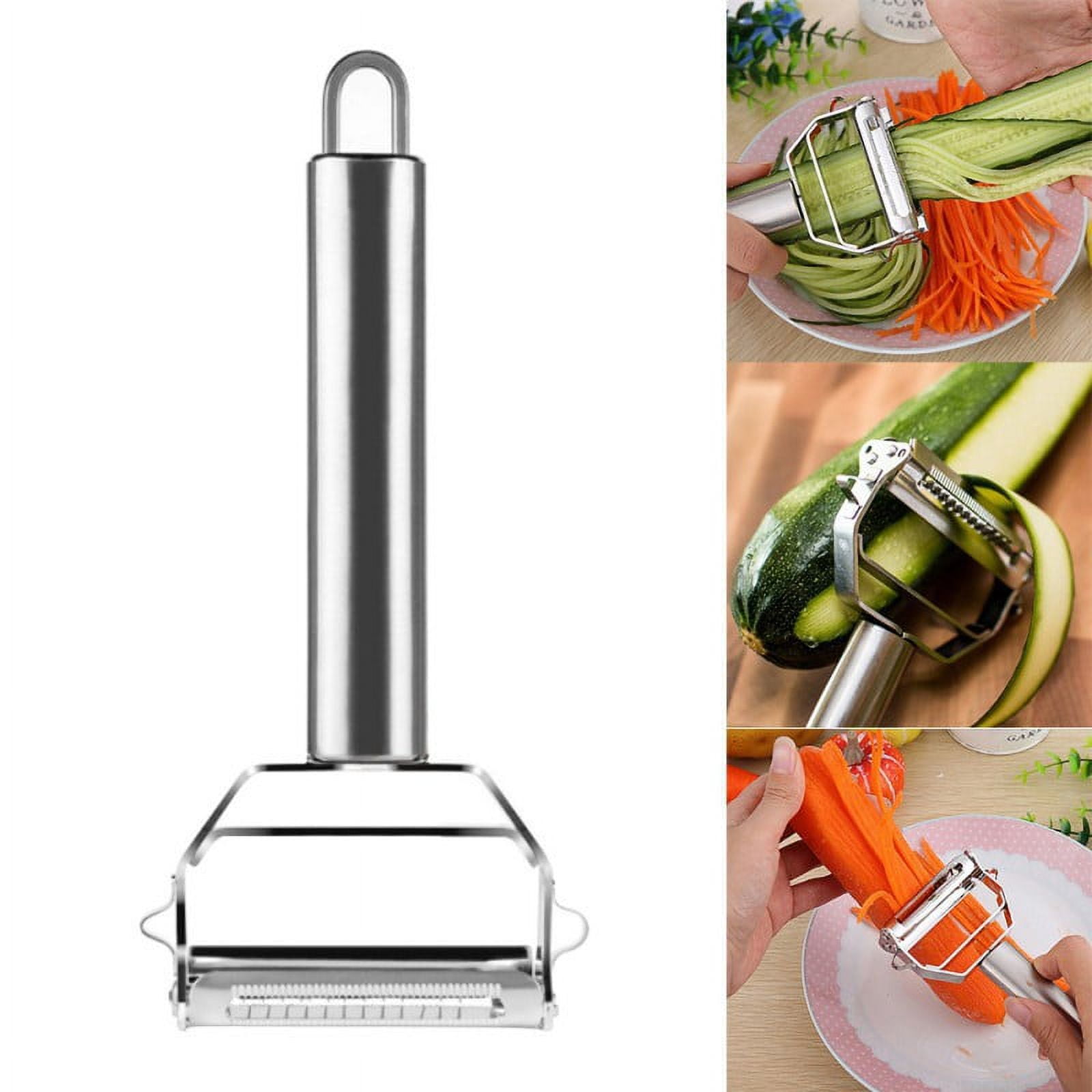  Kitchen Food Peeler,Vegetable Peeler,Stainless Steel Blades  with Non-Slip Handles Peeler for Potatoes/Carrots/Apples/Oranges/Cabbage  and Other Vegetables & Fruits(Set of 3): Home & Kitchen