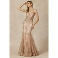 thumbnail image 1 of Juliet 274 Embroidered Sequins Mermaid Evening Dress - Rosa Apparel, 1 of 11