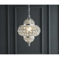 thumbnail image 1 of JONATHAN Y Juliette 12" Crystal/Metal LED Pendant Pendant, Chrome, 1 of 9