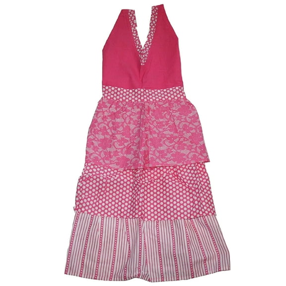 Juliette Womens' Hostess Apron in Pink Layers
