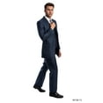 thumbnail image 1 of Julinie Mens Suit 3-Piece Solid Textured Suit Set with Jacket, Vest, and Dress Pants - Modern Fit, 1 of 2