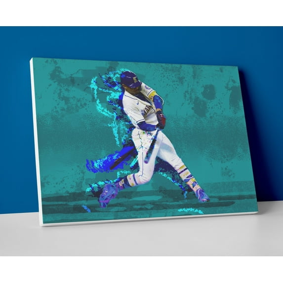 Julio Rodriguez Baseball Poster or Wrapped Canvas