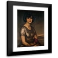 thumbnail image 1 of Julio Romero De Torres 11x14 Black Modern Framed Museum Art Print Titled - Portrait of Young Lady (Portrait of a Young Lady), 1 of 5