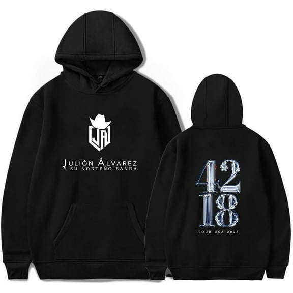 Julion Alvarez Tour 2025 Merch Hoodies Casual Hooded Sweatshirt Unisex Pullover Clothing