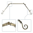 thumbnail image 1 of Julius 13/16" Bay Window curtain rod 20"-36", 38"-72" - Antique Brass,(ABay-20-4), 1 of 3