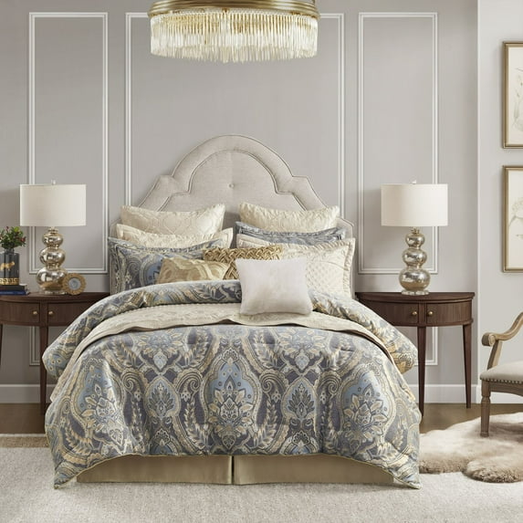 Julius 4 Piece Taupe Comforter Set