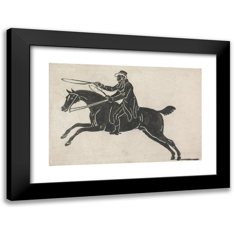 Rider and Galloping Horse Art Print Rider and Galloping Horse Art Print
