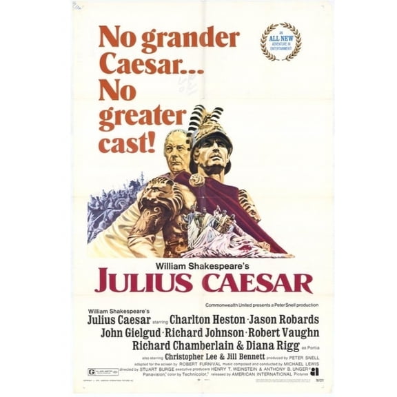 Julius Caesar Movie Poster Print (27 x 40)