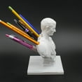 thumbnail image 1 of Clever Contraption Julius Caesar Pen Holder – PLA Bust Statue Desk Organizer, Multi-Compartment, 1 of 10
