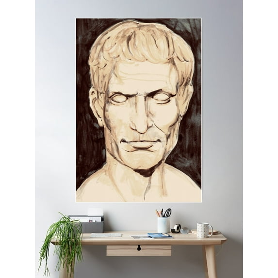 Julius Caesar Poster Wall Art, Modern Wall Decor For Living Room Bedroom, 12x18 UNFRAMED