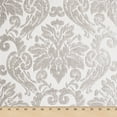 thumbnail image 1 of Julius Damask Chenille Upholstery Brocade&nbsp;Jacquard 57/59" Fabric By The Yard - Off White / Grey, 1 of 1