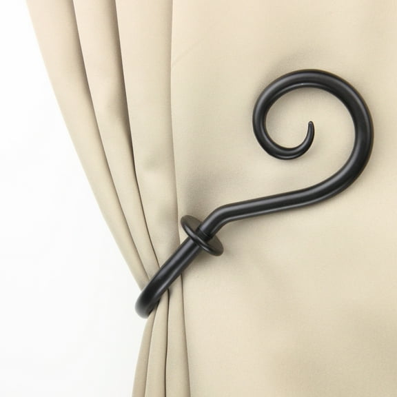 Julius Decorative Holdback Pair - Black,(4820-032)