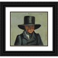 thumbnail image 1 of Julius Friedlænder 13x12 Black Ornate Wood Framed Double Matted Museum Art Print Titled: A Little Boy with a Big Hat, 1 of 5