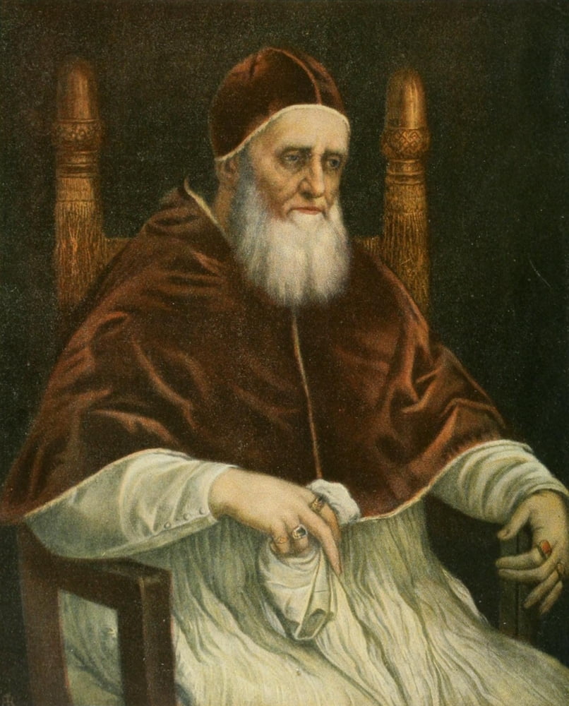 Julius II Pitti Palace Florence Canvas Art - Raphael (18 x 24)