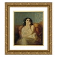 thumbnail image 1 of Julius Josephus Gaspard Starck 12x14 Gold Ornate Wood Frame and Double Matted Museum Art Print Titled - Favorite, 1 of 4