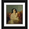 thumbnail image 1 of Julius Josephus Gaspard Starck 15x17 Black Ornate Wood Framed Double Matted Museum Art Print Titled - Favorite, 1 of 5