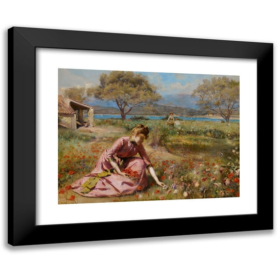 Julius Leblanc Stewart 18x14 Black Modern Framed Museum Art Print Titled - The First Spring (1890)