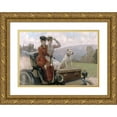 thumbnail image 1 of Julius Leblanc Stewart 24x18 Gold Ornate Framed and Double Matted Museum Art Print Titled - Les Dames Goldsmith (1901), 1 of 4