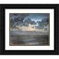 thumbnail image 1 of Julius Paulsen 18x15 Black Ornate Wood Framed Double Matted Museum Art Print Titled - Midsummer Night at Tisvilde Beach (1886), 1 of 5